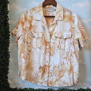 Linen Hawaiian shirt, boxy crop fit #linenlove